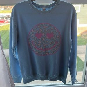 Women‘s Smiley Face Crewneck